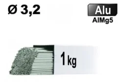 Baguettes métal d'apport TIG - ALU AlMg5 - Ø 3,2 - Vrac 1kg