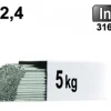Baguettes métal d'apport TIG - INOX 316L - Ø 2,4 - Etui de 5kg