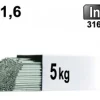 Baguettes métal d'apport TIG - INOX 316L - Ø 1,6 - Etui de 5kg