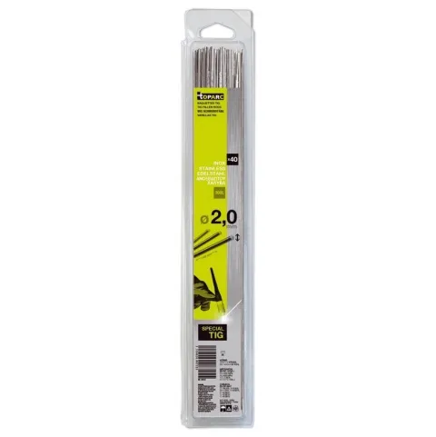 Baguettes métal d'apport TIG - INOX 308L- Ø 2 - (Blister de 40 pièces)