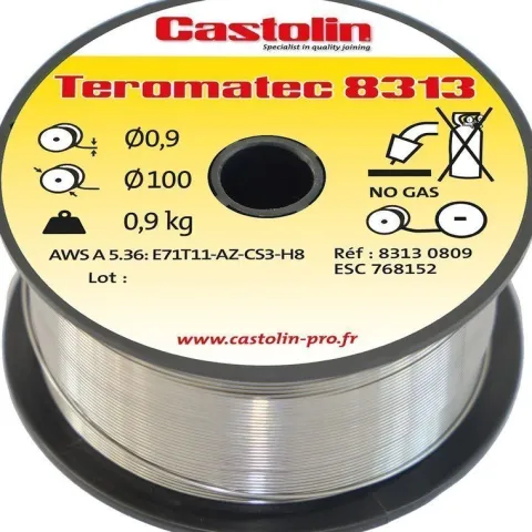 Bobine de fil fourré NO-GAZ D 100 mm - ACIER - D 0,9 - 0,9kg - Castolin