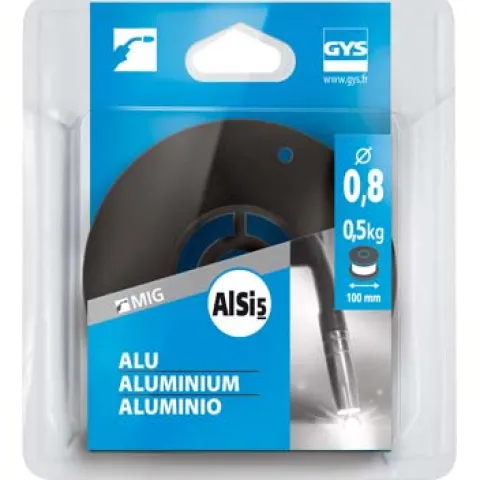 Bobine de fil plein D 100 mm - ALU (AlSi5) - D 0,8 - 0,5kg