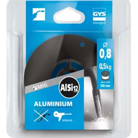 Bobine de fil plein D 100 mm - ALU (AlSi12) - D 0,8 - 0,5kg