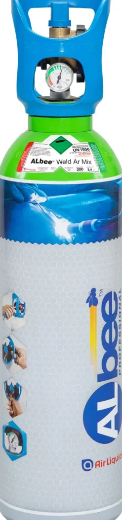 Bouteille ARGON - ALBEE WELD AR - 2,3 m3 AIR LIQUIDE - Détendeur intégré - B02