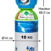 Bouteille ARGON+CO2 - ALBEE ARMIX 8% - 1 m3 AIR LIQUIDE - Détendeur intégré - B03