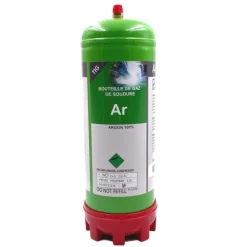 BOUTEILLE GAZ ARGON PUR jetable 2,2 Litres - Soudure Aluminium
