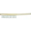 Brosse 4 rangs INOX - manche bois- BINZEL - DISPONIBLE 07/2026