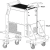 Chariot de transport TIG 250 AC/DC HF