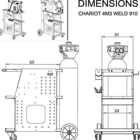 CHARIOT DE TRANSPORT WELD 910