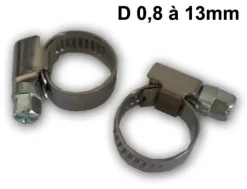 2 Colliers de serrage - D 8 à 13 MM