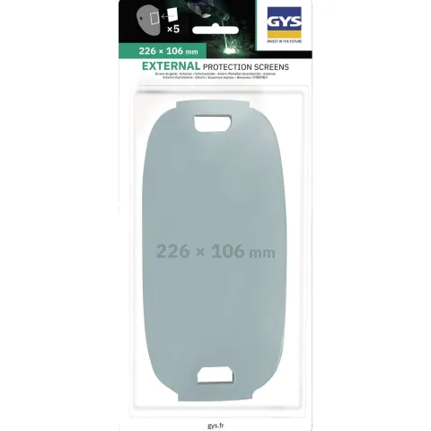 5 Écrans de garde - Extérieur 226 x 106 mm pour masque LCD PROMAX