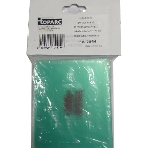 10 Écrans de garde - Extérieur 110, x 97 mm pour masque respiratoire NAVITEK