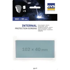 5 Écrans de garde - Intérieur 102 x 40 mm pour masque TECHNO 11