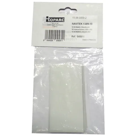 10 Écrans de garde - Intérieur 103 x 53 mm pour masque respiratoire NAVITEK DIGITAL