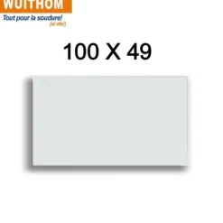 10 Écrans de garde - Intérieur 100 x 49 mm pour masque POWERSAFE PS5490 - FLEXMATE 490 - PROFLEX QUATRO