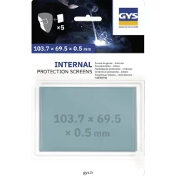 5 Écrans de garde - Intérieur 103,7 x 69,5 x 0.5 mm pour masque APOLLO+ / ERGOTECH+