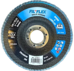 DISQUE A LAMELLE D125 GRAIN 60 ~ BOMBÉ ~ FIL°FLEX