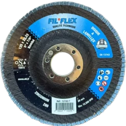 DISQUE A LAMELLES D125 GRAIN 80 ~ BOMBÉ ~ FIL°FLEX