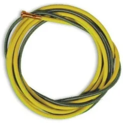 Gaine Jaune Acier, 4 m, Ø 1,2/1,6