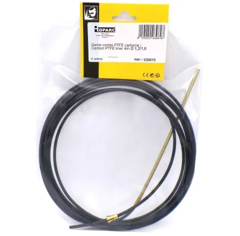 Gaine spéciale Alu, Inox, 4 m, Ø1,2/1,6 - PTFE CARBONE