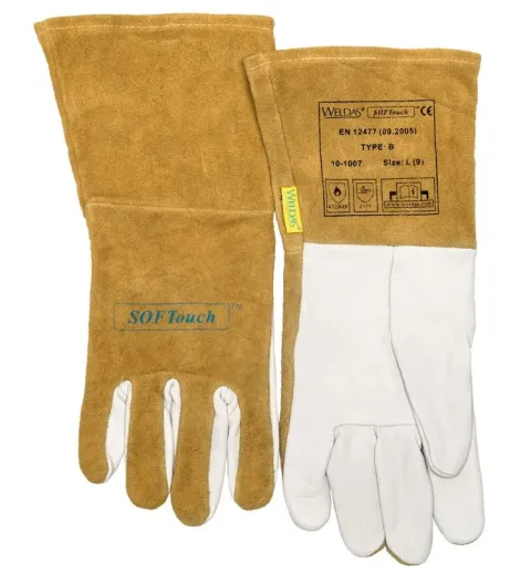 Gants de soudage renforcés en croute de cuir bovin (T9,5)