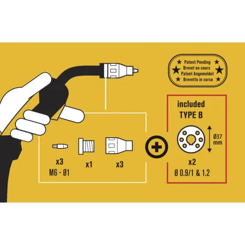Kit No Gas pour TORCHE 250A - Type B - GYS