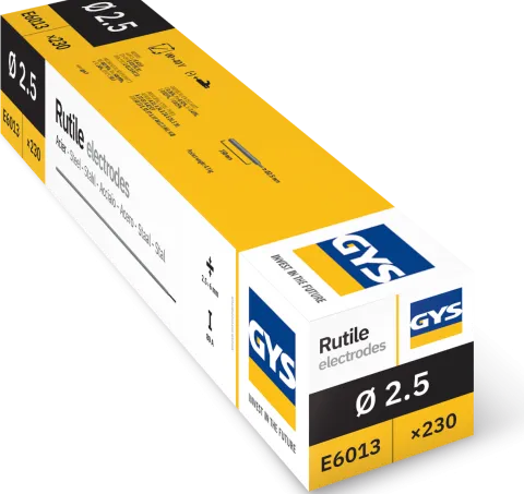 Électrodes ACIER rutiles - D 2,5 - ( 230 pièces )