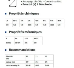 Électrodes INOX 312R - D 3,2 - ( 28 pièces ) - MAINTENANCE / REPARATION