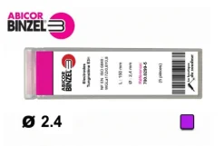 5 électrodes 150 mm, tungstène E3, Ø 2.4 mm - Lila - Binzel -