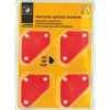 LOT DE 4 MINI EQUERRES MAGNETIQUE - Epaisseur 13 mm - Côté 73 mm