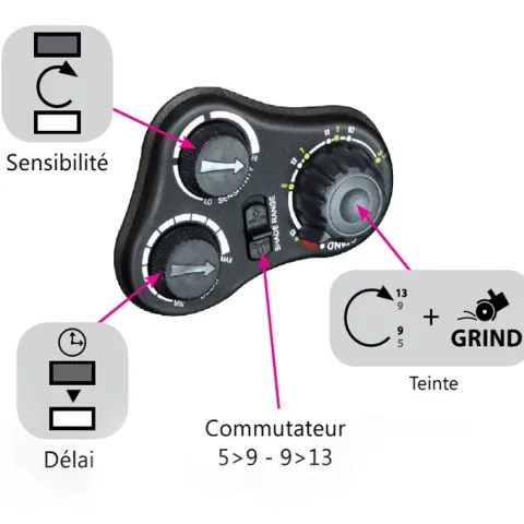 Masque de soudeur LCD ERGOTECH+ 5-9 / 9-13 G TRUE COLOR - SILVER - GYS