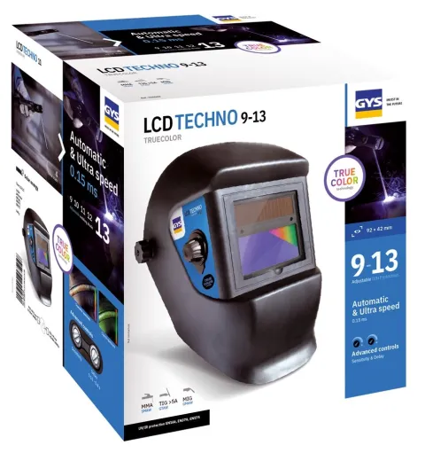 Masque de soudeur LCD TECHNO 9-13 -TRUE COLOR - GYS
