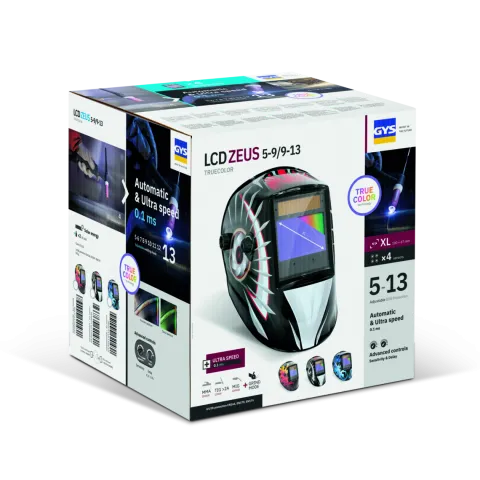 Masque de soudeur LCD ZEUS 5-9 / 9-13 G TRUE COLOR - INDIAN - GYS