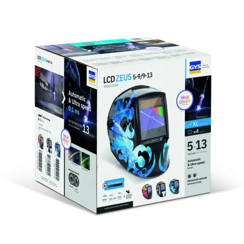 Masque de soudeur LCD ZEUS 5-9 / 9-13 G TRUE COLOR - COSMIC - GYS