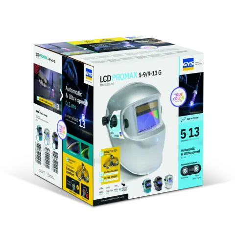 Masque de soudeur PROMAX LCD 9-13G - SILVER - TRUE COLOR - GYS