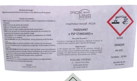 PASSIVANT INOX PSP STANDARD - 20Kg