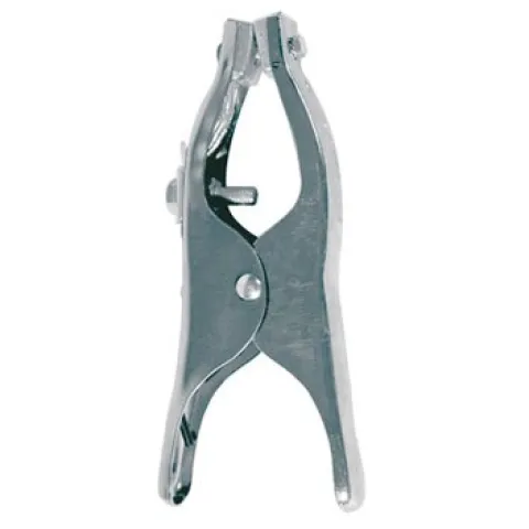 Pince de masse en tôle 300/400 Amp avec tresse - GYS -