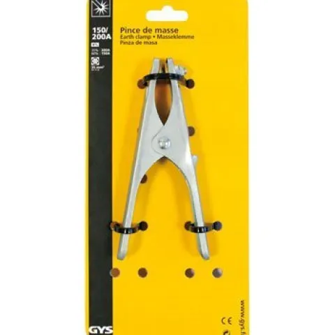Pince de masse en tôle 150/200 Amp - GYS -