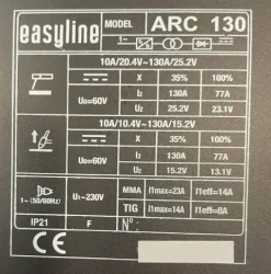 Poste à souder EASYLINE ARC 130 - EASYWELD