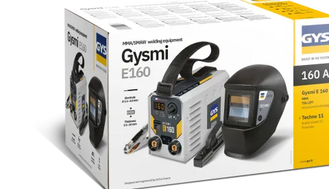 Poste à souder GYSMI E160 - Livré avec masque réglable LCD TECHNO 11 - TRUE COLOR - GYS