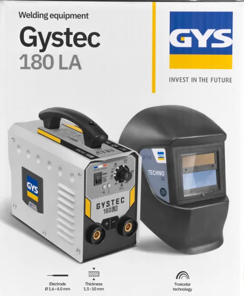 Poste à souder GYSTEC 180 LA + Masque lcd Techno 11 - GYS