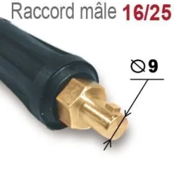 Raccord mâle pour câbles 16 à 25 mm² - BINZEL -