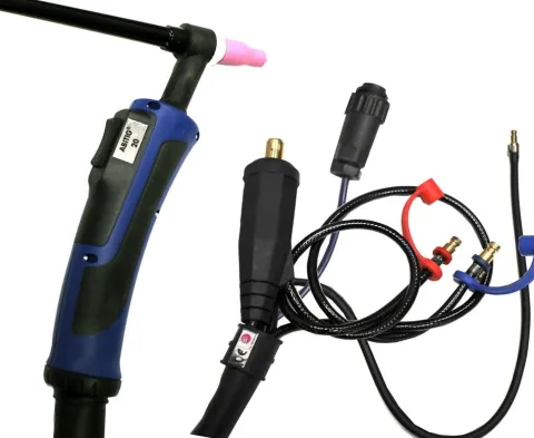 Torche TIG double bouton SR20DB - 4 m (connexion 35/50 - AMPHENOL)