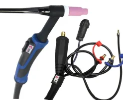 Torche TIG SR18 à double commande - 8M - connecteur 35/50 (AMPHENOL)
