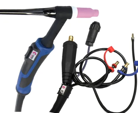 Torche TIG SR18 à double commande - 8M - connecteur 35/50 (AMPHENOL)