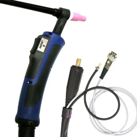 Torche TIG SR9 GRIP à double commande - 4M - connecteur 35/50 - DIN -BINZEL