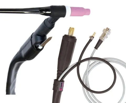 Torche TIG SR26L à lamelle - 8M - connecteur 35/50 - DIN
