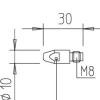 10 tubes contacts spécial alu Ø 1 M8 - Pour torche 350 / 450 A