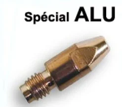 10 tubes contacts spécial ALU Ø 1,2 M6 - Pour torche 250 / 350 A