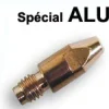 10 tubes contacts spécial ALU Ø 0,8 M6 - Pour torche 250 / 350 A